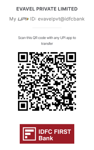 UPI QR code for Evavel Private Limited — evavelpvt@idfcbank